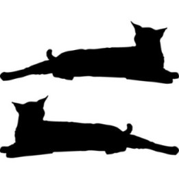 Buy Cat Silhouette Style 9 Decal Sticker Online