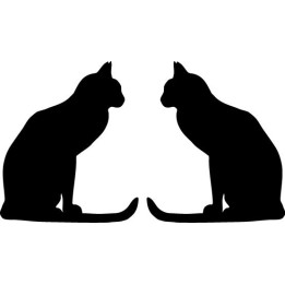 Buy Cat Sitting 6 Decal Sticker Online