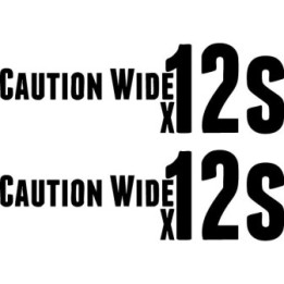 Buy Caution Wide Xs Vinyl Decal Sticker Online