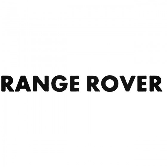 Range Rover Decal Sticker