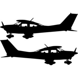 Buy Cessna Plane Pilot 2 Sticker Online