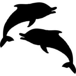 Dolphin Stickers – Marine Silhouette Decals (2-Pack)