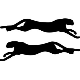 Buy Cheetah Jumping Decal Sticker Online