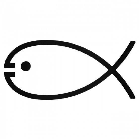 Religious Fish Decal Sticker