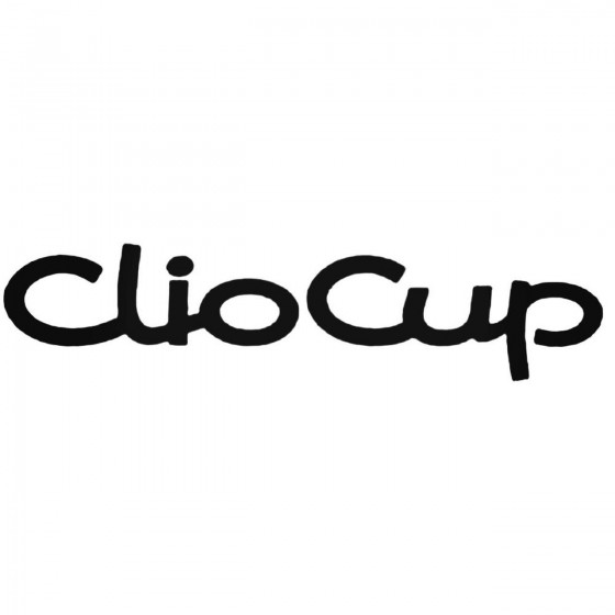 Renault Clio Cup Decal Sticker
