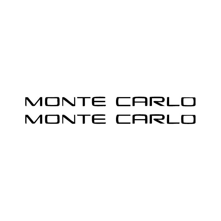 Buy Chevrolet Monte Carlo Vinyl Decal Sticker Online