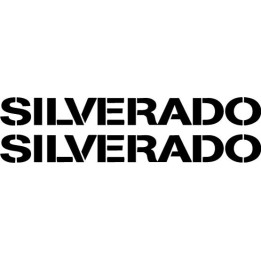 Buy Chevrolet Silverado Logo Vinyl Decal Sticker Online