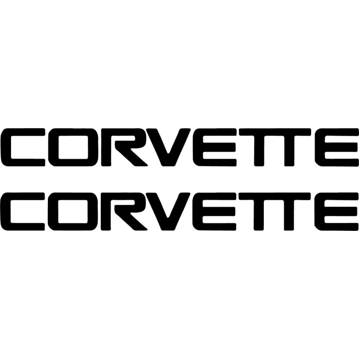 Chevrolet Corvette Stickers – C5 C6 C7 C8 Stingray Decals (2-Pack)