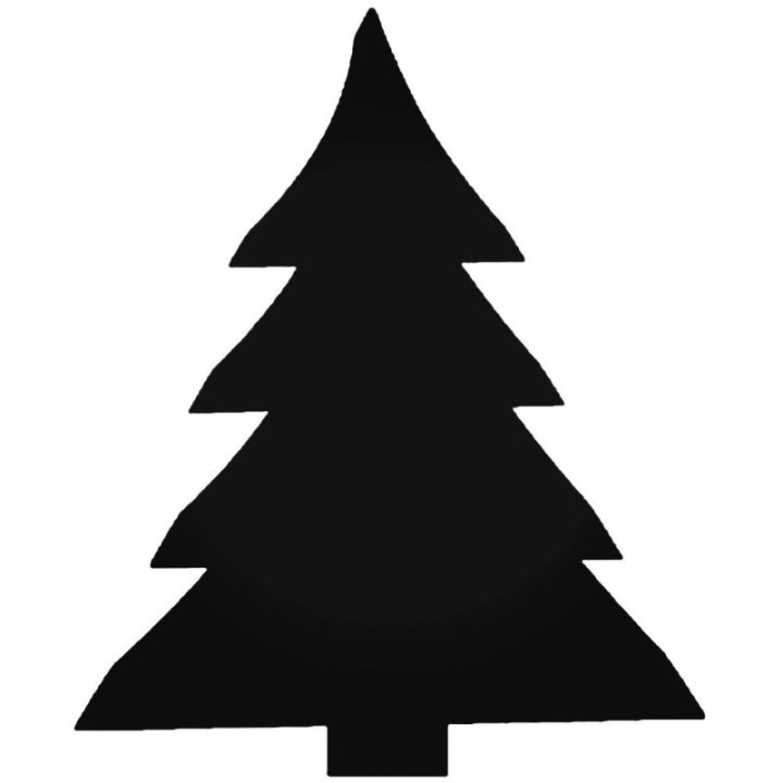Christmas Tree Stickers – Xmas Silhouette Decals (2-Pack)