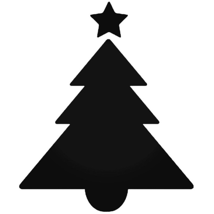 Christmas Tree Stickers – Star Topper Festive Decals (2-Pack)