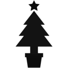 Christmas Tree Stickers – Star Topper Festive Decals (2-Pack)