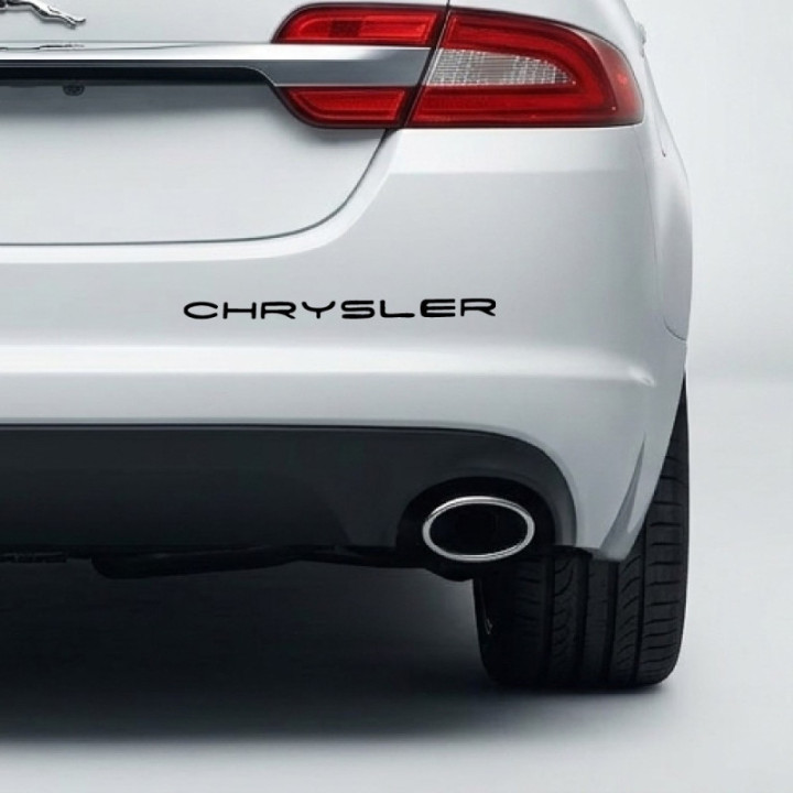 Chrysler Script Text Stickers – 300C Voyager PT Cruiser Car Decals (2-Pack)