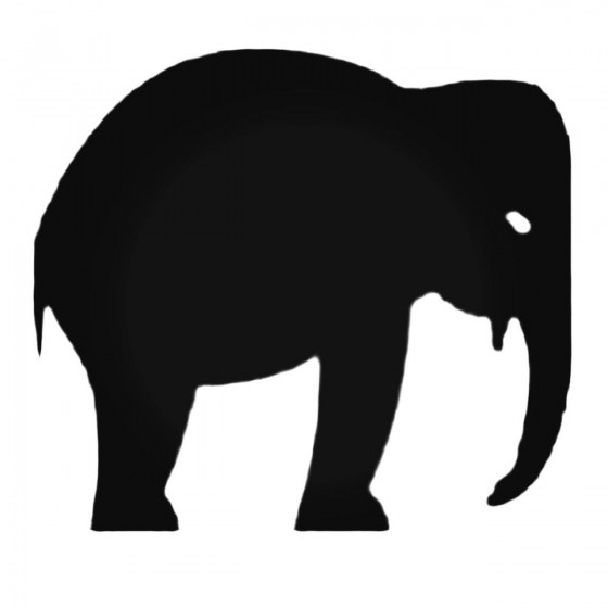 Sad Elephant Decal Sticker