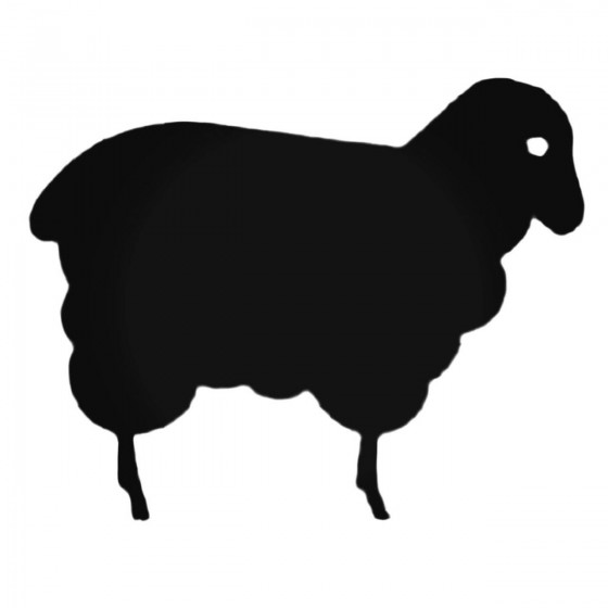 Sad Sheep Decal Sticker