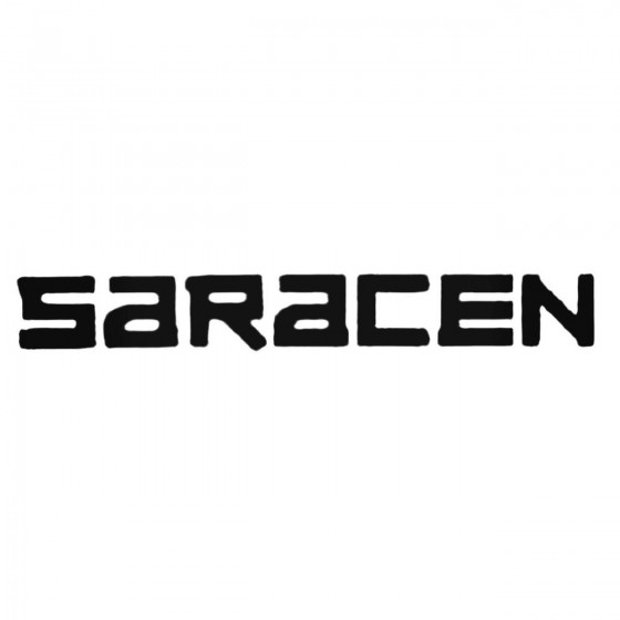 Saracen Text Decal Sticker