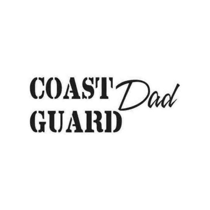 Buy Coast Guard Dad Decal Sticker Online