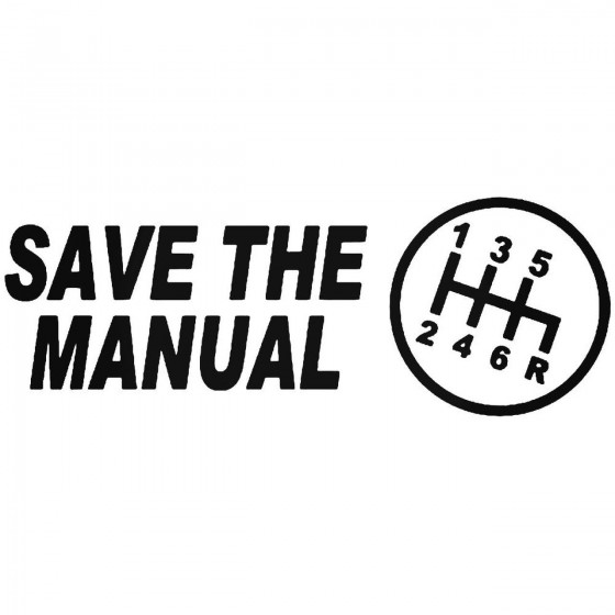 Save The Manual Sticks Jdm...