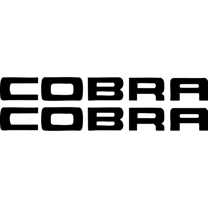 Cobra Graphic Stickers – Shelby Muscle Car Decals (2-Pack)