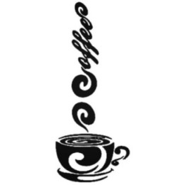 Coffee Cup Stickers – Café Kitchen Decals (2-Pack)