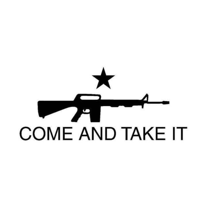 Come And Take It M16 Stickers – 2nd Amendment Decals (2-Pack)