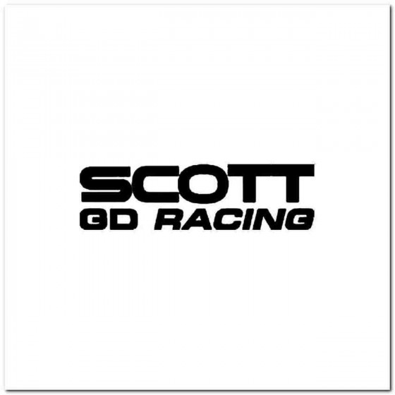 Scott Gd Racing Vinyl Decal