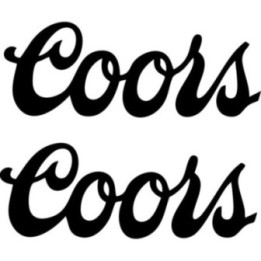 Coors Stickers - American Brewery Beer Logo Decals (2-Pack)