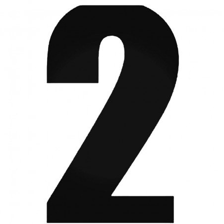Buy Set Of 2 Number 2 Race S Decal Sticker Online