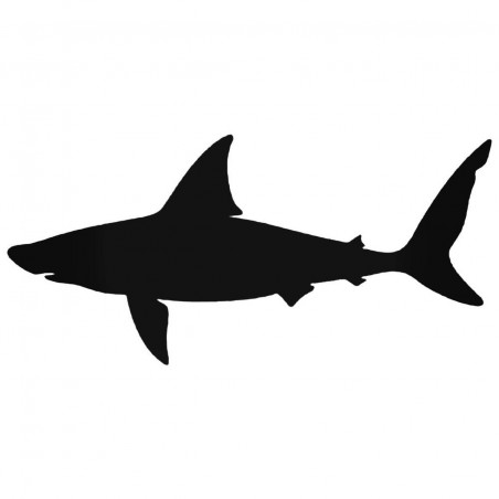 Buy Shark Silhouette Style 4 Decal Sticker Online