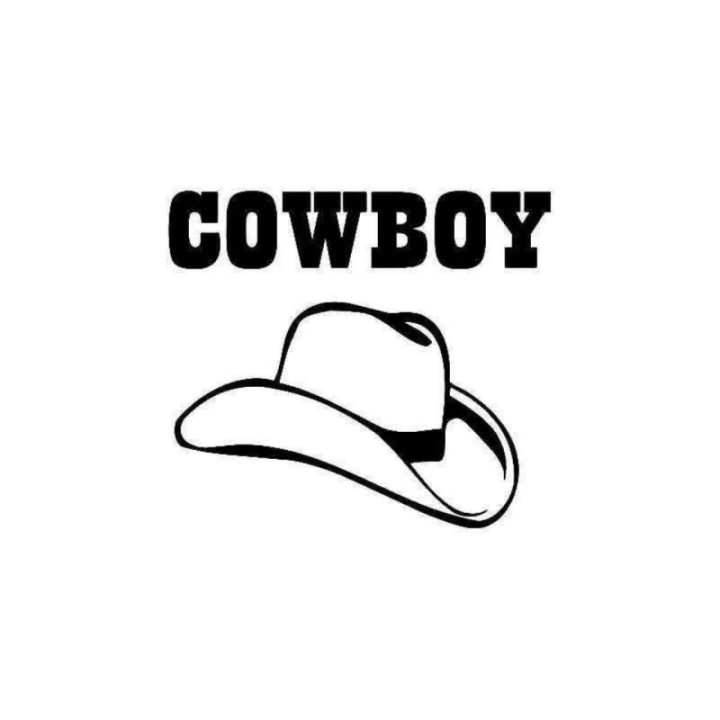 Cowboy Hat Stickers – Western Rodeo Decals (2-Pack)