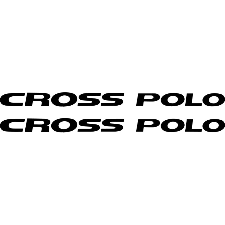 VW Cross Polo Stickers – Lifestyle Crossover Decals (2-Pack)