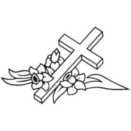 Christian Cross & Flowers Stickers – Faith Decals (2-Pack)