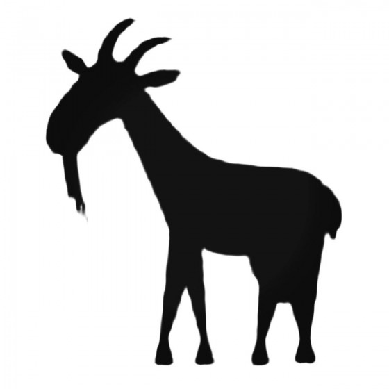 Silly Goat Decal Sticker