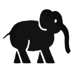 Buy Cute Elephant Walking Decal Sticker Online