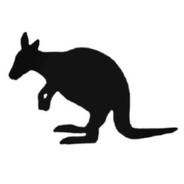 Buy Cute Kangaroo Decal Sticker Online