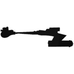 Klingon D7 Battle Cruiser Stickers – Star Trek Decals (2-Pack)