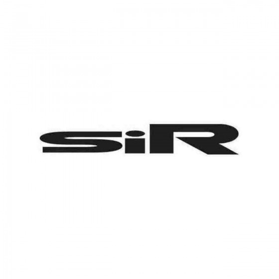 Si R Graphic Decal Sticker