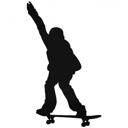 Buy Skateboarder Doing A Stunt Olli Before Jump Decal Sticker Online