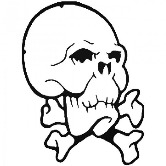 Skull 901 Decal Sticker