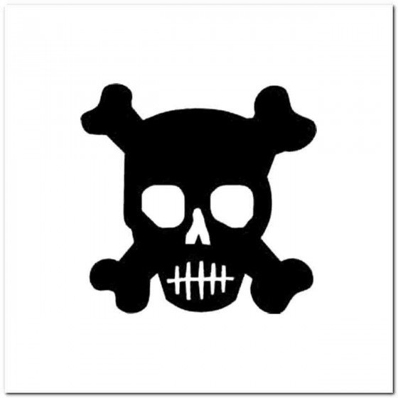 Skull Ac Decal Sticker
