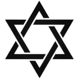 Star of David Stickers – Judaism Religious Decals (2-Pack)