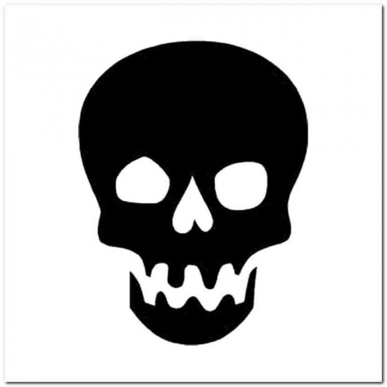 Skull R Decal Sticker