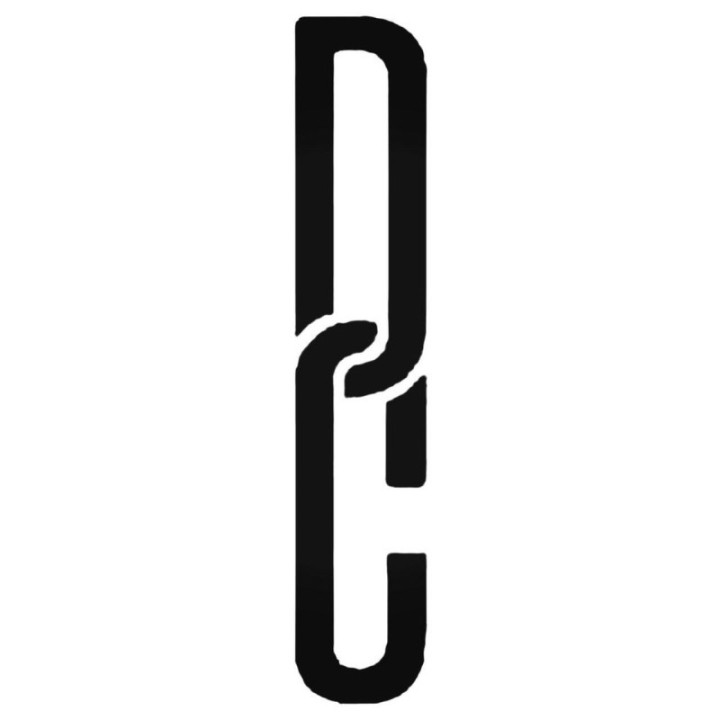 DC Shoes Chain Logo Stickers – Skate Decals (2-Pack)
