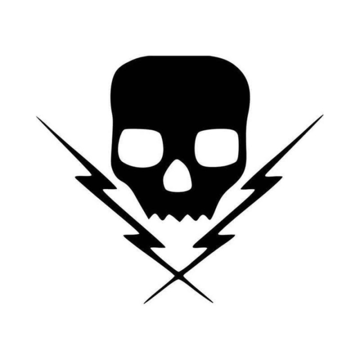 Death By Stereo Stickers – Skull Punk Rock Decals (2-Pack)