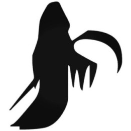 Grim Reaper Stickers – Death Sickle Silhouette (2-Pack)