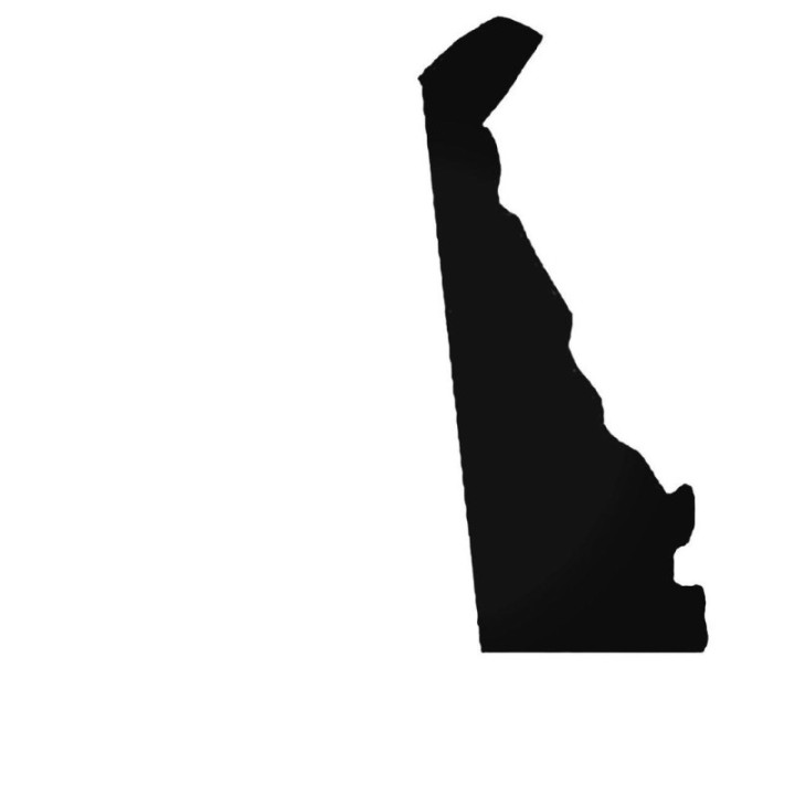 Buy Delaware De State Decal Sticker Online