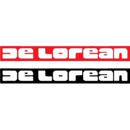 DeLorean DMC-12 Stickers – Back to the Future Decals (2-Pack)