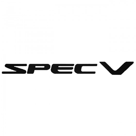 Spec V Decal Sticker