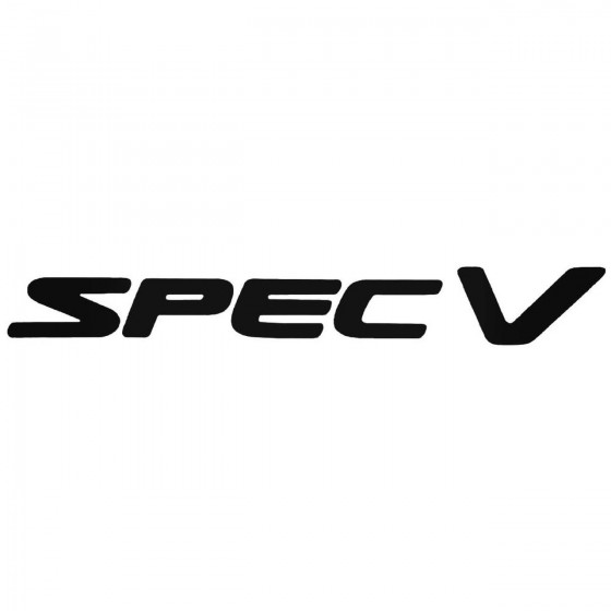 Spec V Graphic Decal Sticker