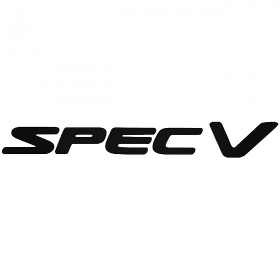 Spec V Vinyl Decal Sticker