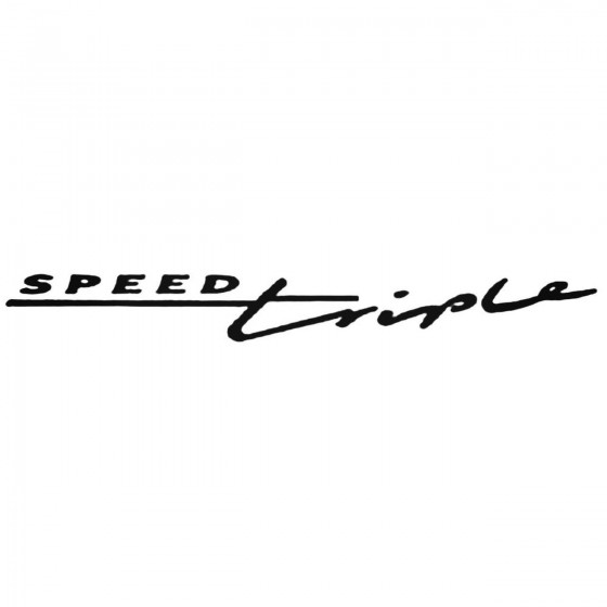 Speed Triple Decal Sticker